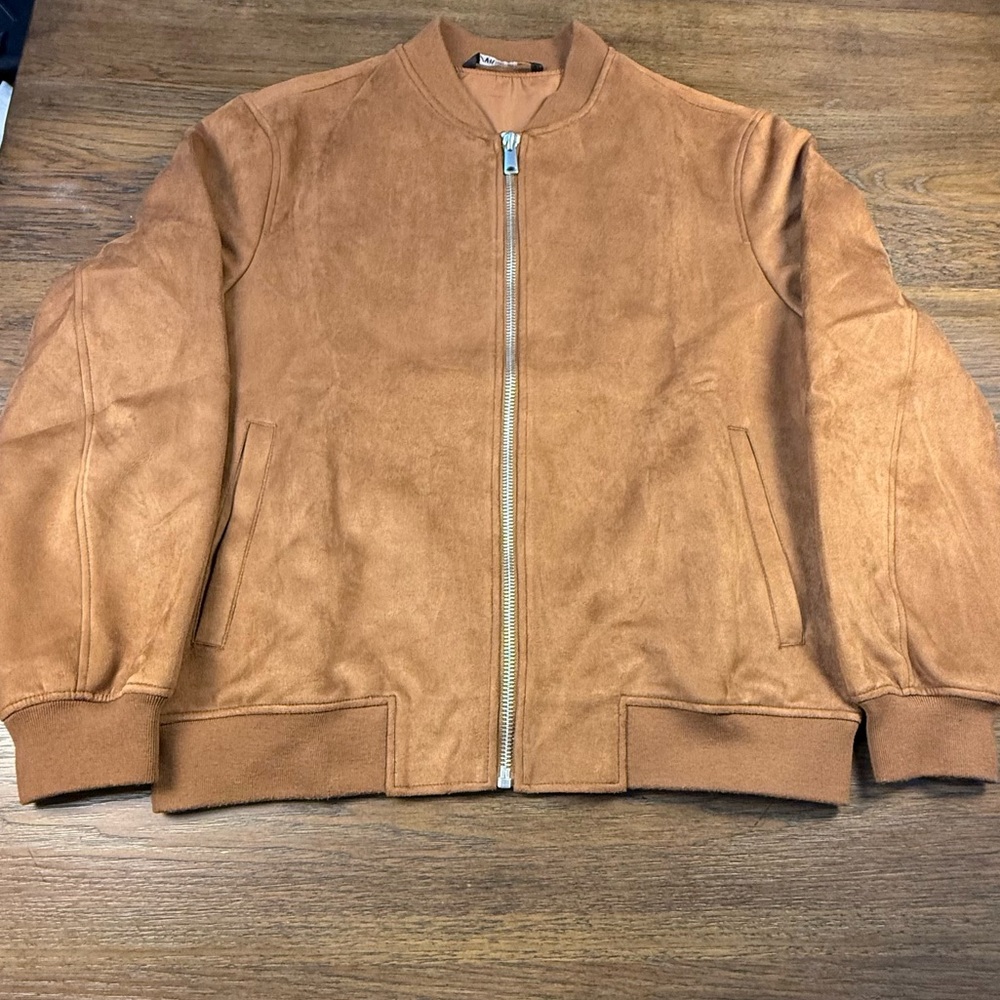Zara Tan Bomber Jacket